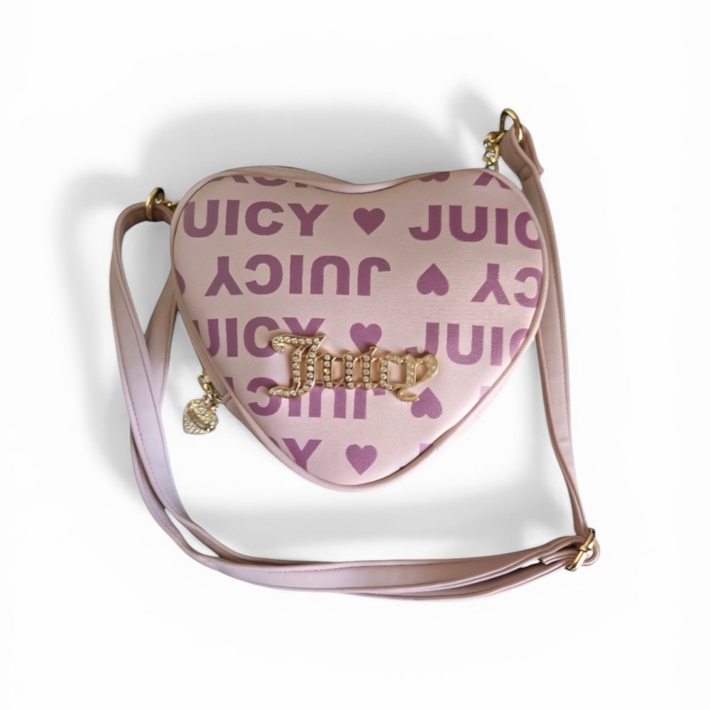 Juicy Couture Pink Heart Crossbody Bag